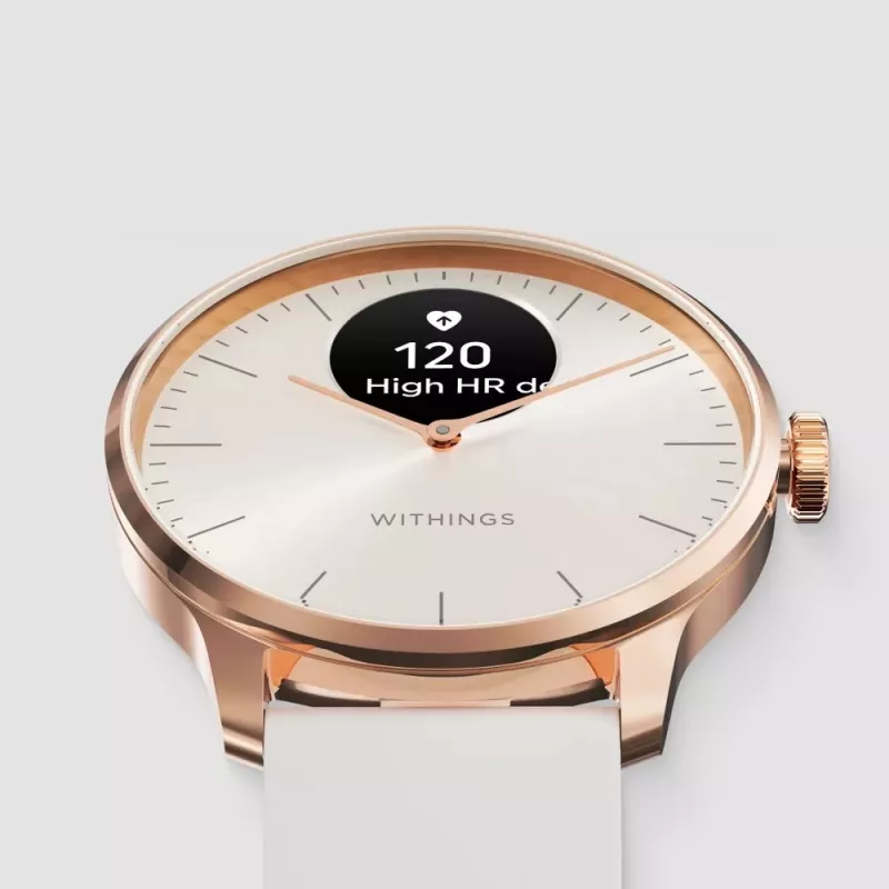 Hybrid Smartwatch Withings ScanWatch Light Gold White
