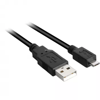 USB 2.0 Cable, USB-A Plug > Micro-USB Plug (black, 2,0 Meter)