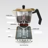 Aluminum stovetop moka pot Maestro MR-1657-3-BEIGE – 3-cup espresso maker, beige