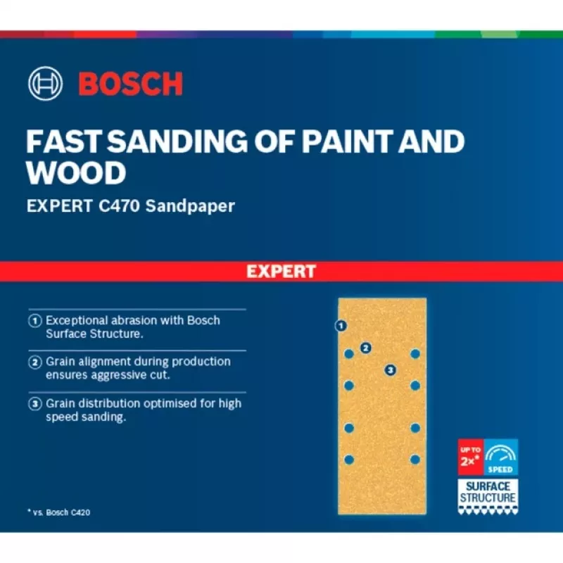 Bosch 2 608 900 807 rotary tool grinding/sanding supply Wood Sanding sheet
