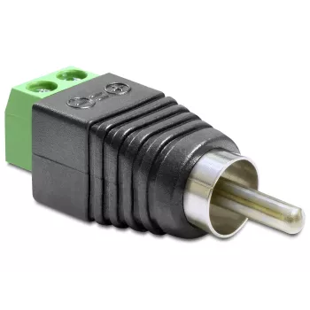 RCA Gender Changer DeLOCK 65417 Black Green Silver