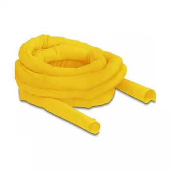 DeLOCK Woven Sleeve self-closing heat-resistant 5 m x 25 mm yellow