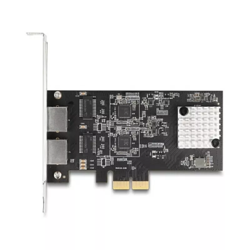 DeLOCK 81261 PCI Express x2 network card, 2 x RJ45 5 Gigabit LAN