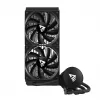 Liquid cooling kit SAVIO NOX 240 mm — 240mm radiator, 2×120mm fans, aluminum radiator, copper base plate, supports LGA 2011/2011-v3/2066/1200/115x/775