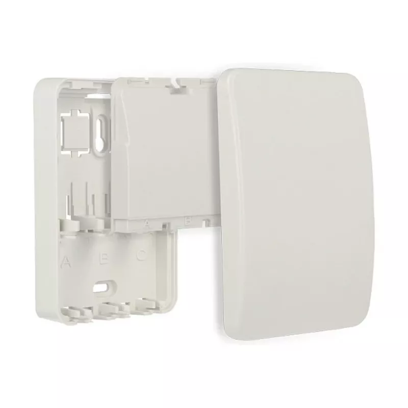 Outlet box DELOCK 86262 wall-mounted junction box, 82×120×31 mm, white
