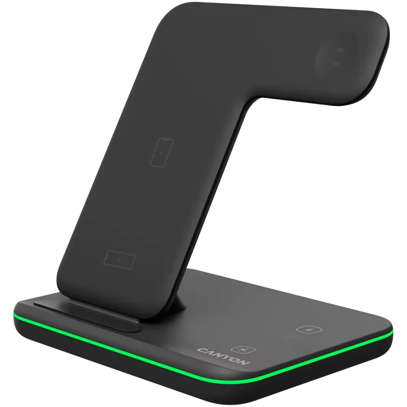 Canyon Wireless Charger Dock 3in1 QI for Apple 15W black retail