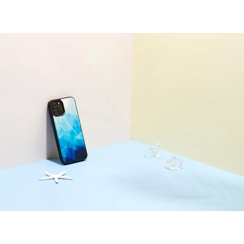 Protective phone case iKins for Apple iPhone 12 Pro Max — blue lake black