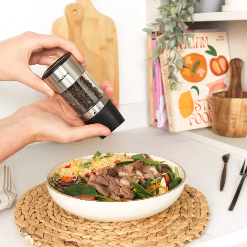 Salt and pepper grinder Salter BW12946EU7, adjustable coarseness, ceramic mechanism