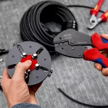 Crimping tool Knipex 97 33 03 MultiCrimp for PV connectors MC4 and MC4 EVO2
