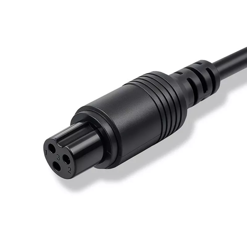 E-bike charger QOLTEC 36V–42V 2A with GX12 3-pin connector