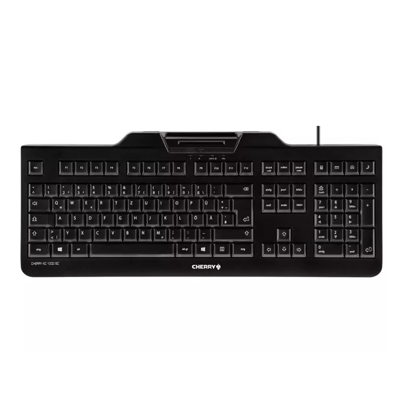 CHERRY KC 1000 SC keyboard USB QWERTZ Swiss Black