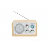 Denver TR-63LW radio Personal Analog Bamboo, Silver