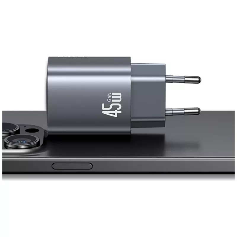 Charger T66 45W CC290 GaN Fast charge silver