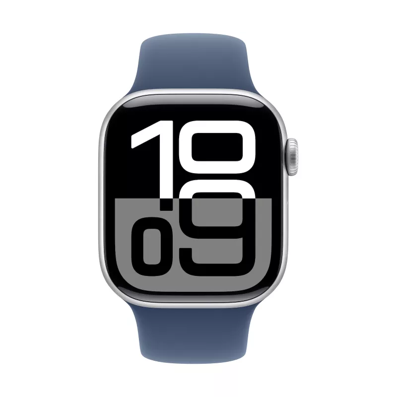 Watch Series 10 GPS 42 mm Silver Aluminium Case with Denim Sport Band - S/M