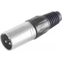 XLR connector ShiverPeaks BS55002-R – 3‑pin, red metal housing