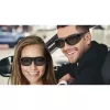 Sunglasses WEDO 271 48599 Oval wrap-around, unisex, polarizing lenses, over-glasses style