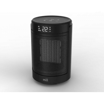 Ceramic fan heater Mill FH1500BLACK 1500 W for rooms up to 22 m², black