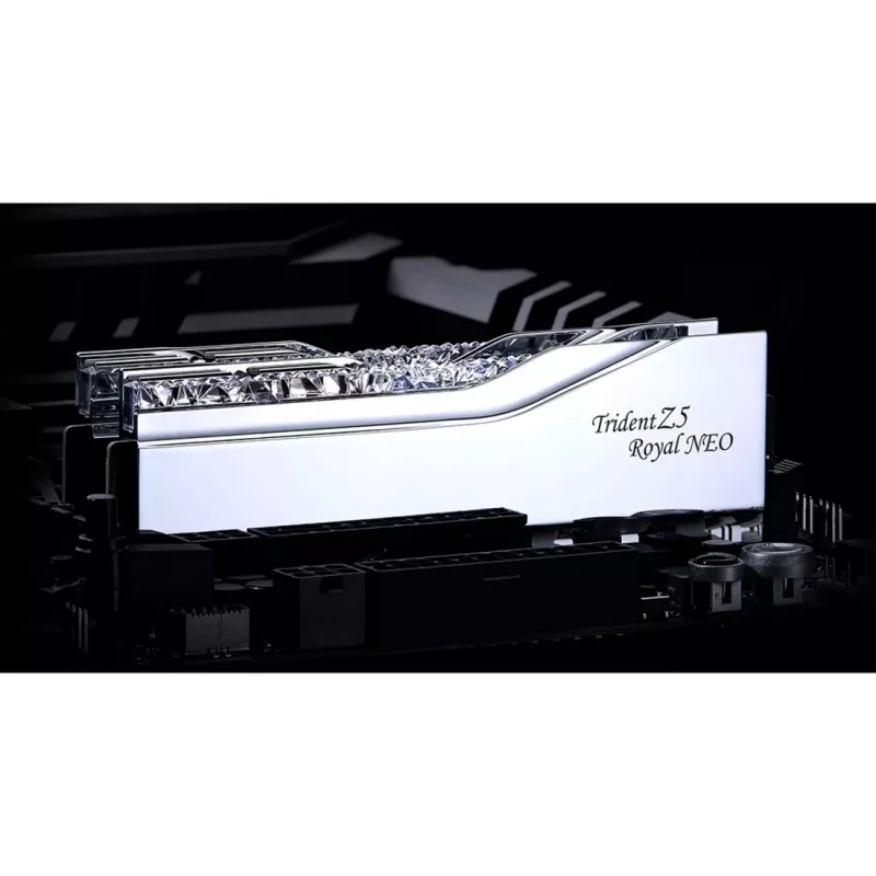 DIMM 32 GB DDR5-6400 (2x 16 GB) Dual-Kit, Arbeitsspeicher silber, F5-6400J3039G16GX2-TR5NS, Trident Z5 Royal Neo, AMD EXPO