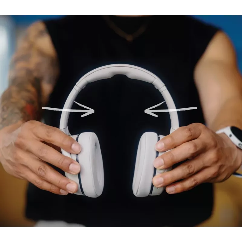 Skullcandy Crusher 540 Active Over-Ear Headphones, Grey Concrete