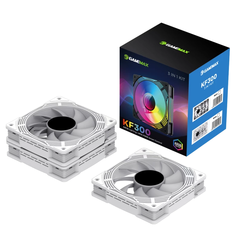 Gamemax | Case fan | KF300 BK | White