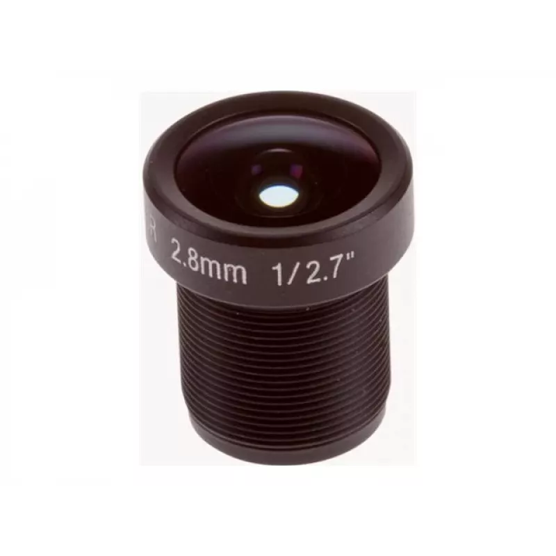 Lens Axis M12 2.8mm F1.2 Indoor Black 170° Viewing Angle