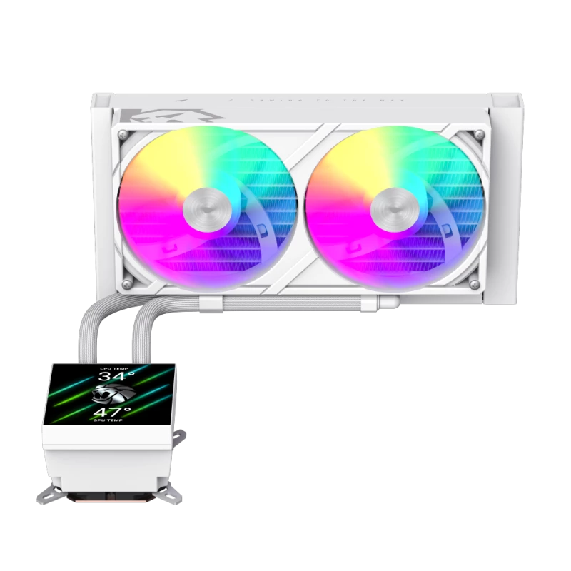 Gamemax CPU Liquid Cooler | GLACIER 240 LCD WH | Intel, AMD
