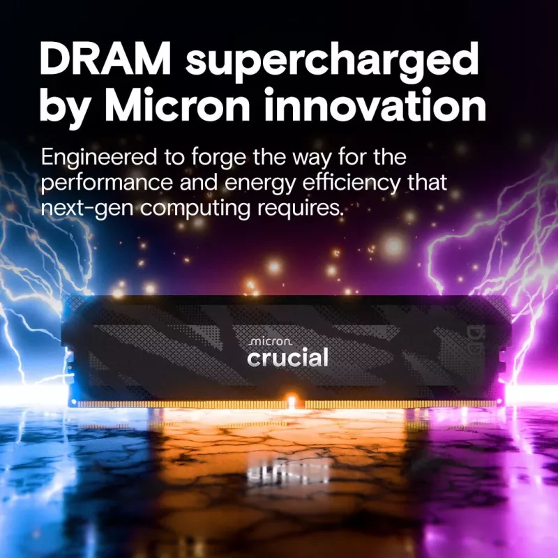 DDR5 RAM module CRUCIAL Pro OC 16GB (1×16GB) 6400 MT/s CL32