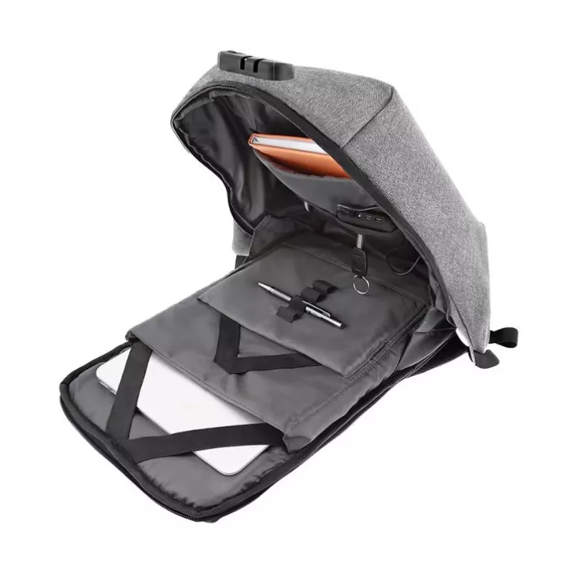 Notebook backpack Tellur 15.6 Antitheft V2 with USB port, gray
