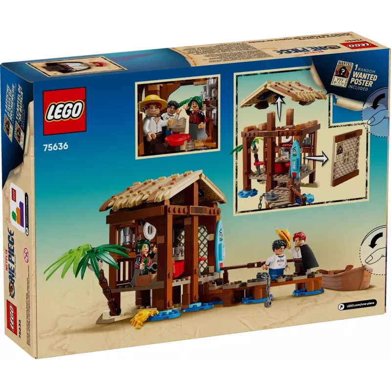 LEGO building set One Piece 75636 Windmill Village Hut, 299 pieces, 3 minifigures, 8+ years