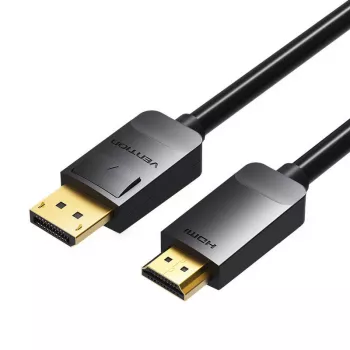 DisplayPort to HDMI cable Vention HADBI 3 m, DisplayPort 1.2 to HDMI 1.4, passive adapter cable