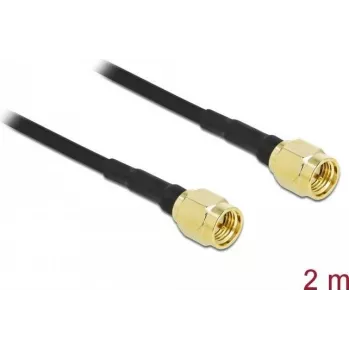 Antenna Cable DeLOCK SMA plug to SMA plug LMR/CFD100 2 m