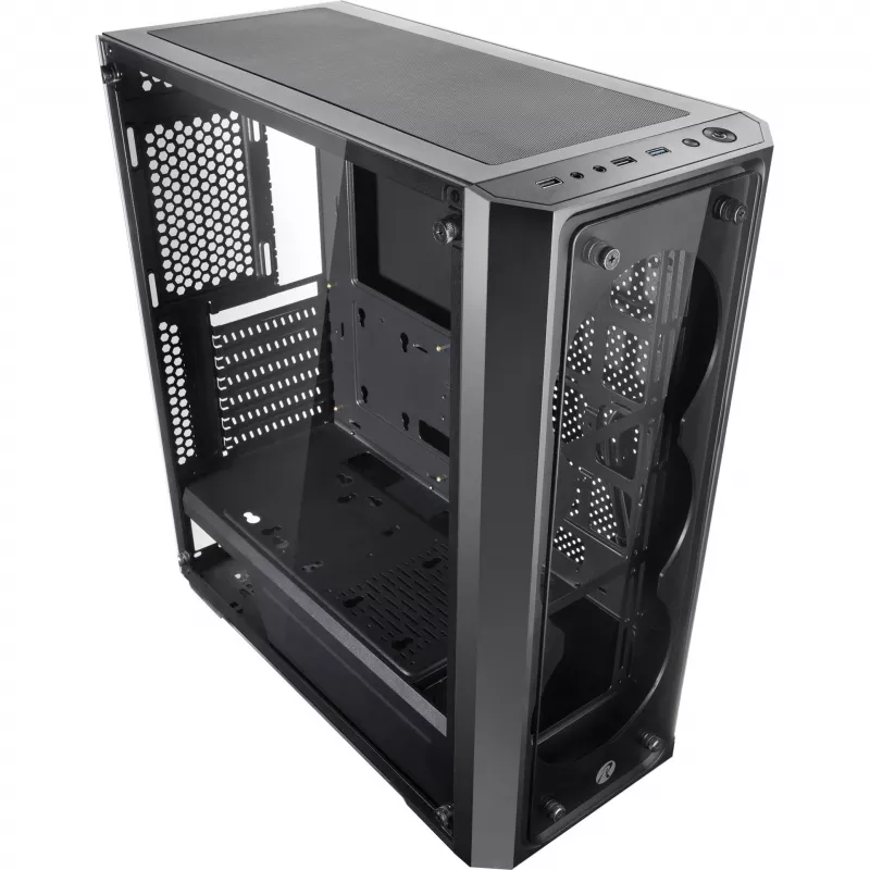 RAIJINTEK PONOS TG4 - Desktop - PC - SPCC - Black - ATX - EATX - EEB - micro ATX - Mini-ATX - Gaming