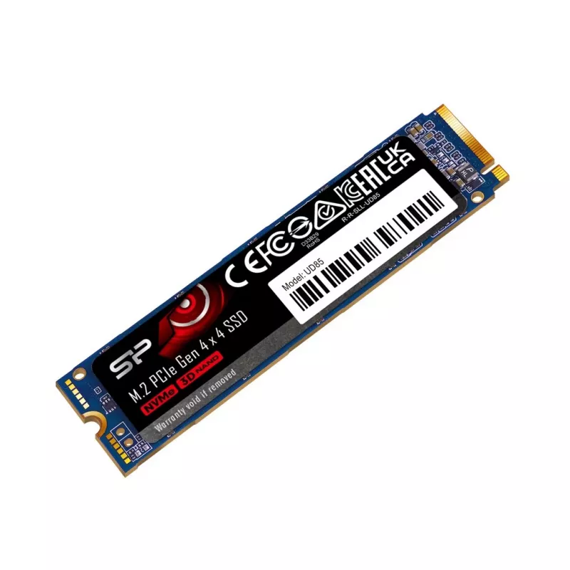 M.2 SSD Silicon Power 250 GB PCIe 4.0 NVMe UD85 — 2280, Read 3300 MB/s, Write 1300 MB/s