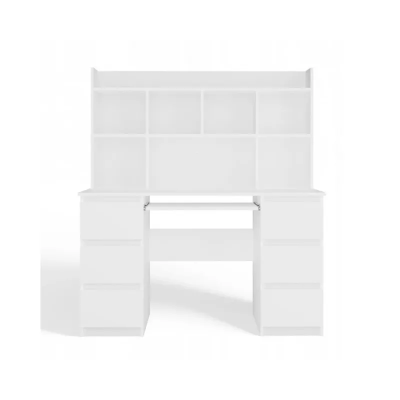 KUBA Desk Set + Extension Piece, White