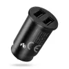 Car charger everActive CC-25C 2x USB-A + USB-C, 12W, in-car USB power adapter