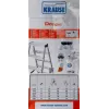 Krause Dopplo double-sided step ladder silver