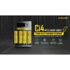 Battery charger Nitecore Ci4 — universal USB charger for Lithium‑Ion / NiCd / NiMH, 5/9/12V input, 3A, plastic, 0.1914 kg