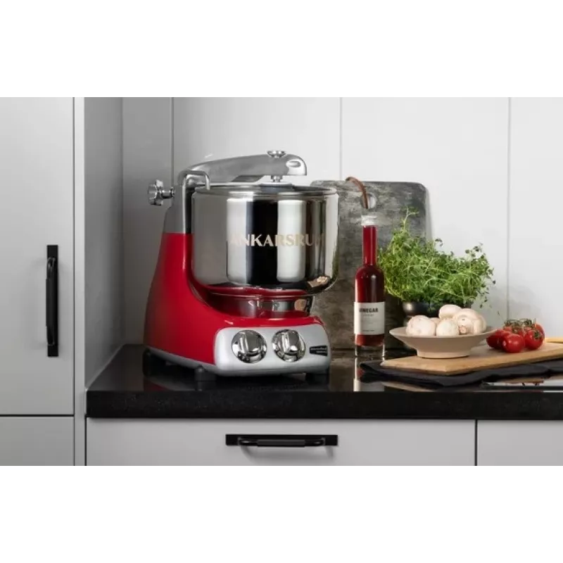 Kitchen mixer Ankarsrum Assistent Original AKR 6230 RD — 1500 W, 7 L stainless steel bowl, metal housing, red