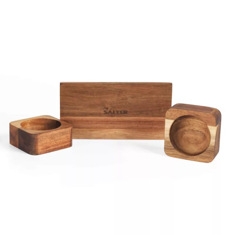 Salt and pepper mill set Salter Toronto BW127821EU7 — manual ceramic grinders, compact pinch-pot design