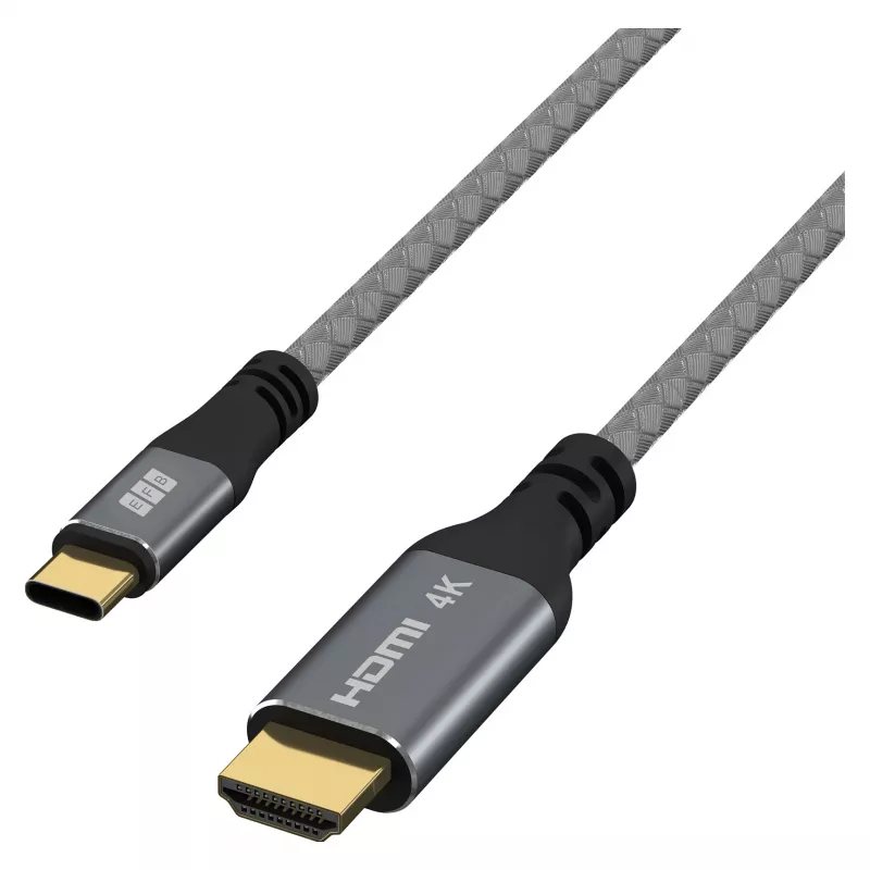 EFB Elektronik USB-C to HDMI Cable 4K30Hz Grey - Cable - Digital/Data (USB-HDMI-00001)