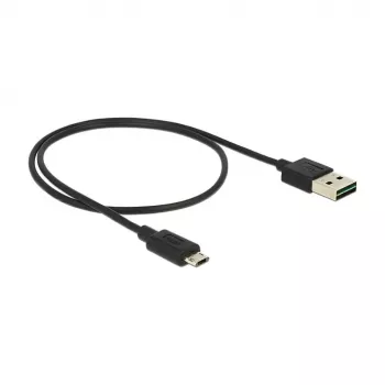 USB Cable DeLOCK 83845 USB 2.0 0.5m USB A Micro-USB B Black