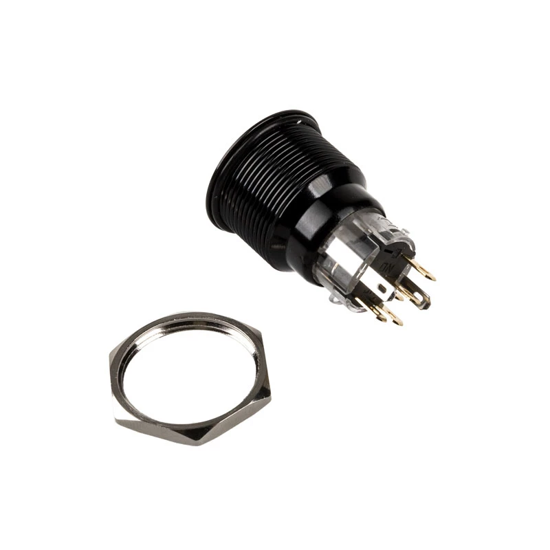 DimasTech vandal-proof push button 22 mm Blackline Dot RGB PD223