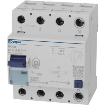 Doepke Residual-Current Circuit Breaker 4-pin40 A 0.03 Type B+ f.WP N re (09134807)
