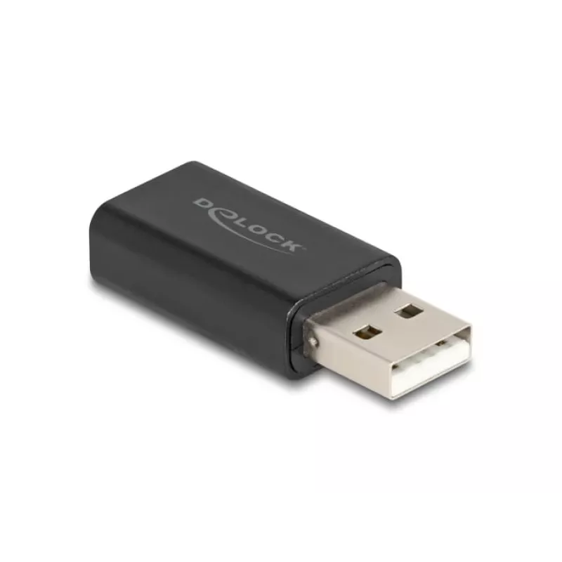 DeLOCK cable gender changer USB 2.0 Type-A 3.5 mm 4 pin Black 68001
