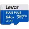 MicroSDXC memory card Lexar BLUE PLUS 64 GB UHS‑I 100 MB/s U1 V10 (blue)