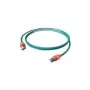 Easylan CS1OAADAD0030 RJ45 network cable, patch cable CAT 6a S/FTP 3 m grey with LED 1 pc.