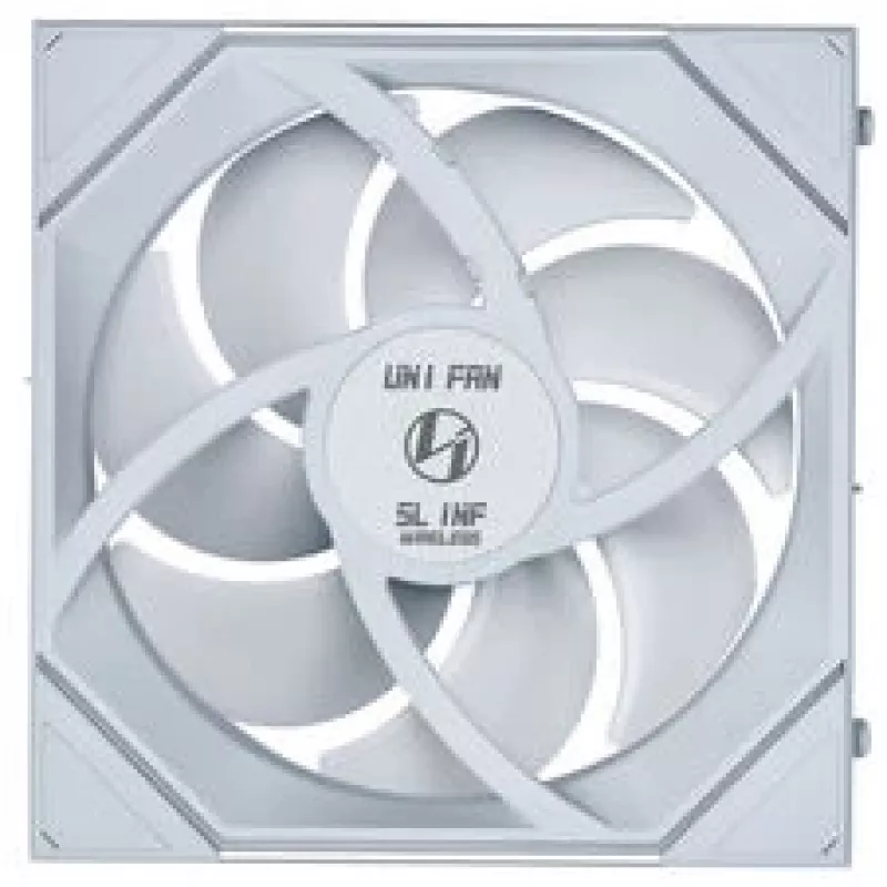 Lian Li UNI FAN SL-INF Wireless ARGB PWM Reverse Blade 140mm fan, white