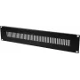 Front panel Omnitronic ZL-19 sw 2HE — rack front panel, black, 2U (model 30100628)