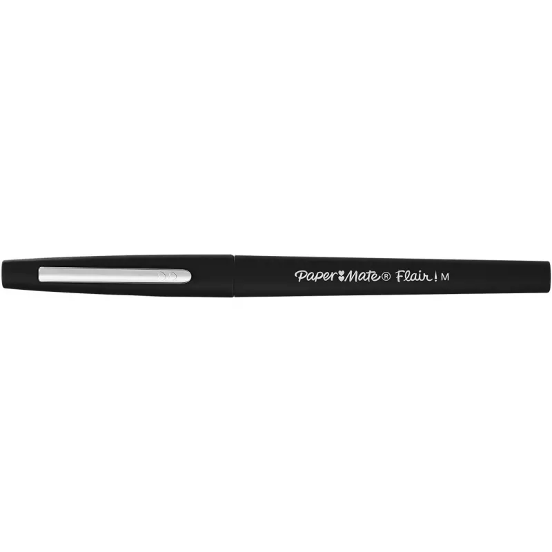 Papermate Flair Original felt pen Medium Black 2 pcs