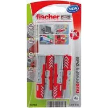 Fischer DuoPower 12 x 60 K NV Wall Plug 60 mm 537654 1 Set (537654)